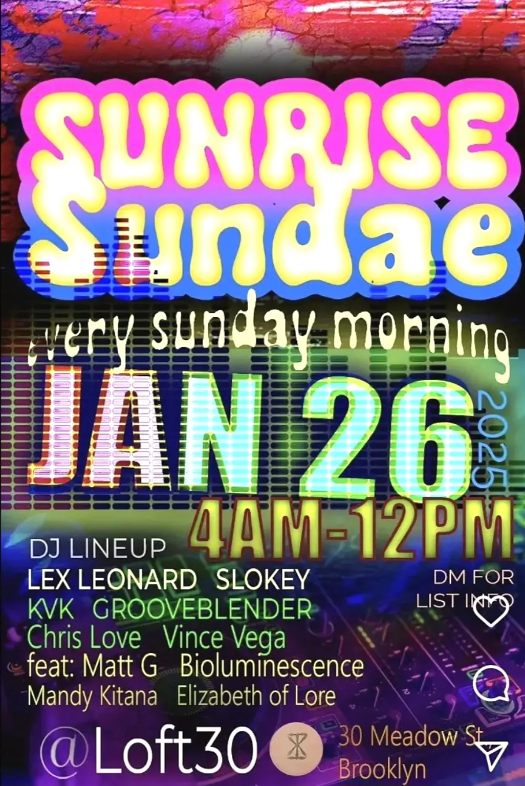 Sunrise Sundae flyer