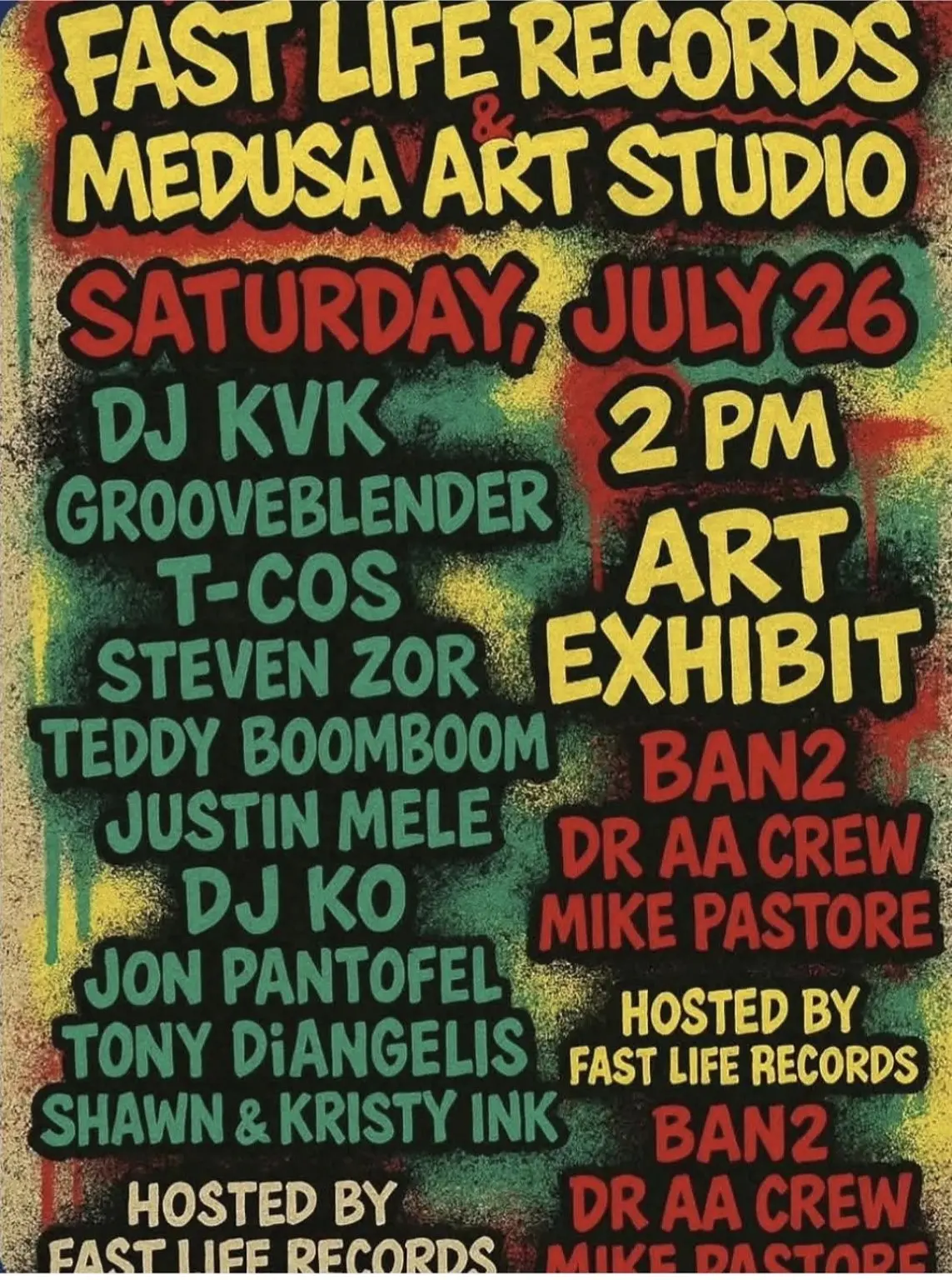 Medusa Art Studio flyer