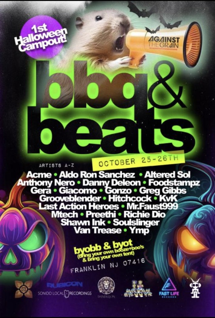 bbq and beats flyer for Day in the Park